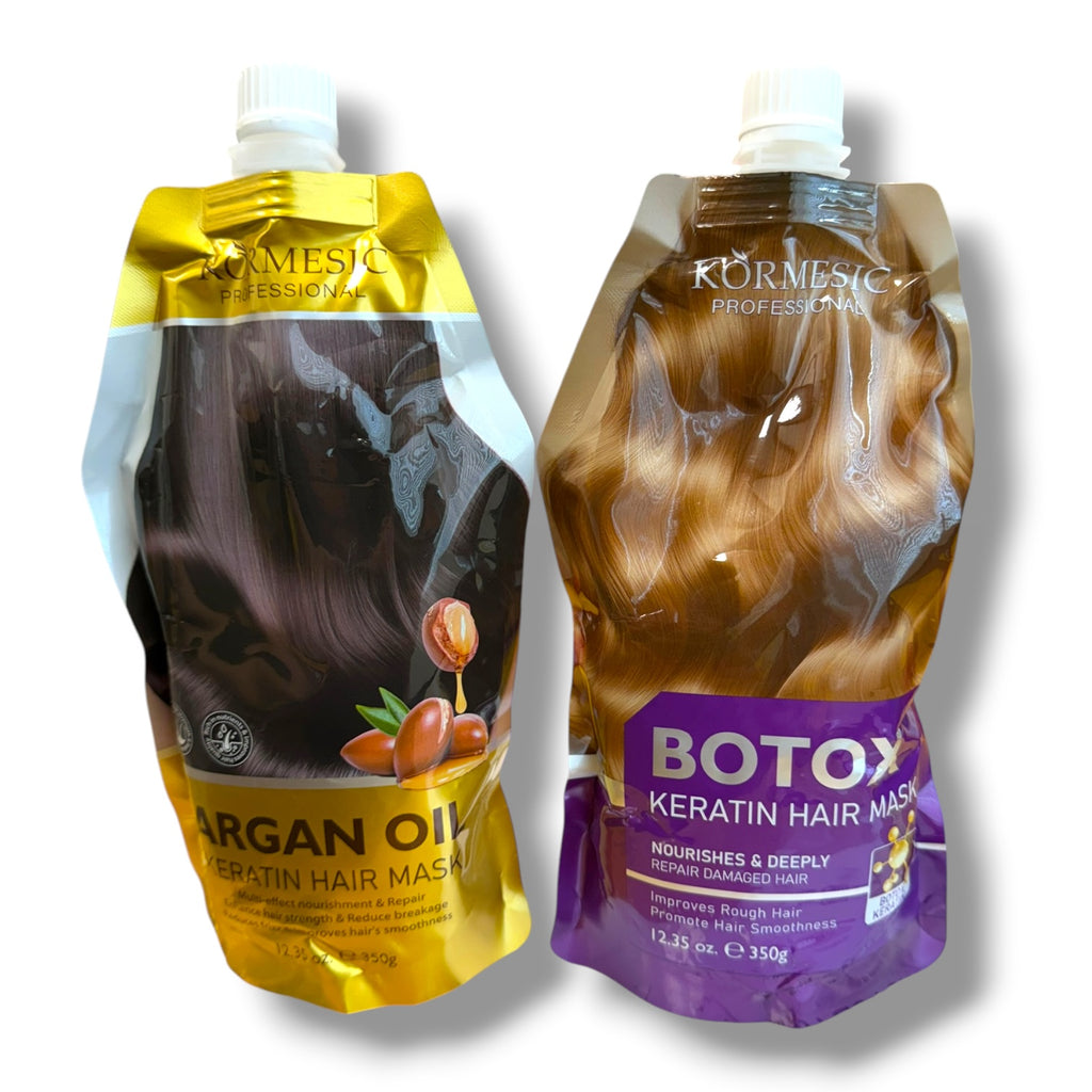 Kormesic Professional Keratin Hair Mask (Argan Oil & Botox Keratin Hair Mask ) 350g x 2