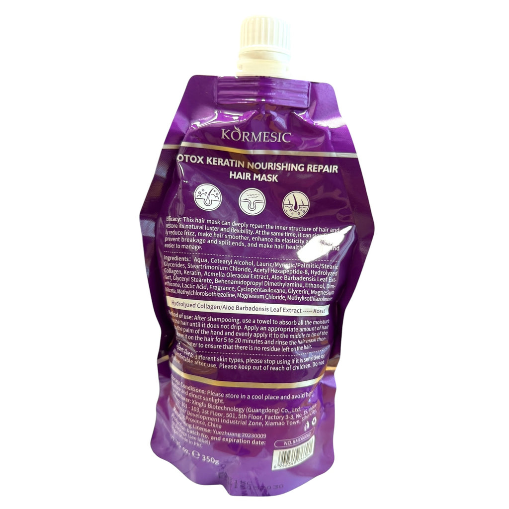 Kormesic Professional Keratin Hair Mask (Argan Oil & Botox Keratin Hair Mask ) 350g x 2