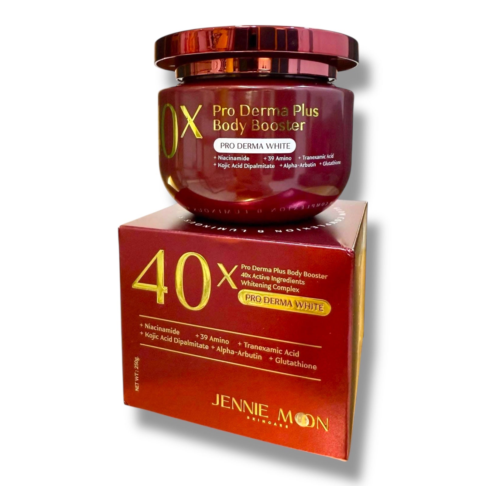 Jennie Moon - 40X Pro Derma Plus Body Booster - 40X Active Ingredients Whitening Complex - Pro Derma White 250g
