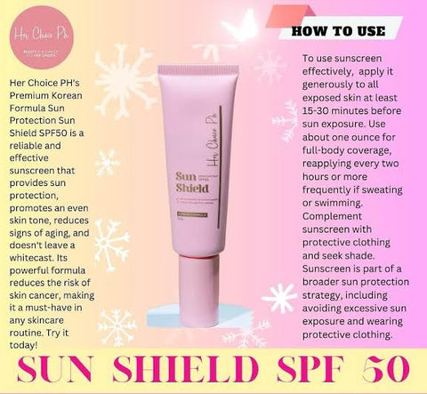 Her Choice - Sunshield SPF 50 - Korean formula 50g