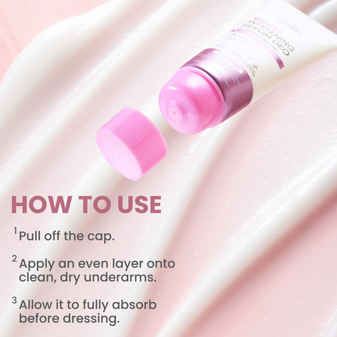 Luxe Organix Active Dry Whitening Serum Deo Underarm Rescue 3% Tone Correct + Brightening (Pink)