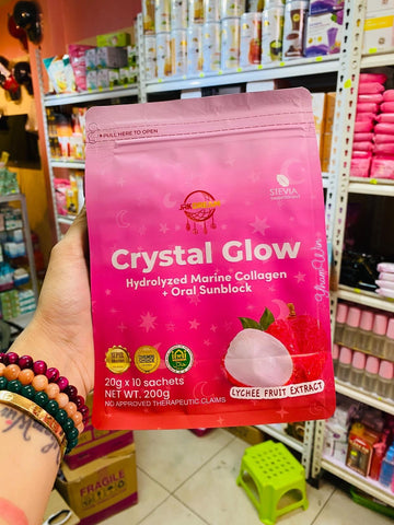 Crystal Glow Collagen Juice Drink - Lychee Fruit Extract 10 x 21g