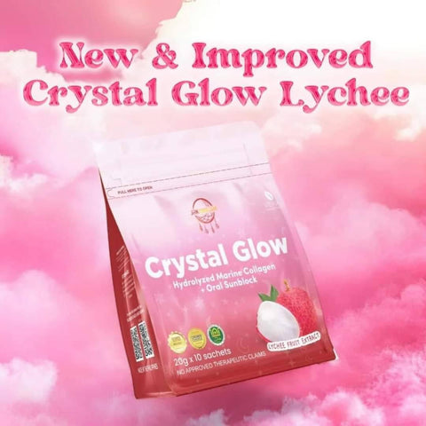 Crystal Glow Collagen Juice Drink - Lychee Fruit Extract 10 x 21g