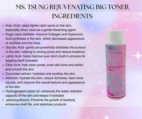 Ms. Tsung Essentials - Rejuvenating TONER 120 ml ( TONER ONLY )