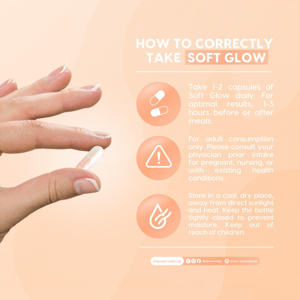 SOFT GLOW - NEW MOON Gluta Capsule ( 30 capsule ) SMALL