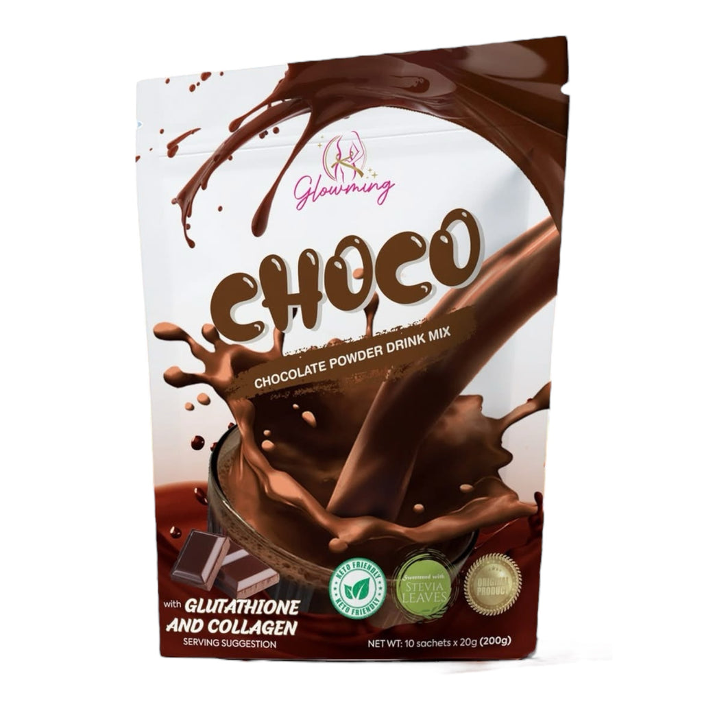 Glowming - CHOCO - Chocolate Powder Drink Mix - 10 sachet x 20g My Care Kits Glowming - CHOCO - Chocolate Powder Drink Mix - 10 sachet x 20g My Care Kits