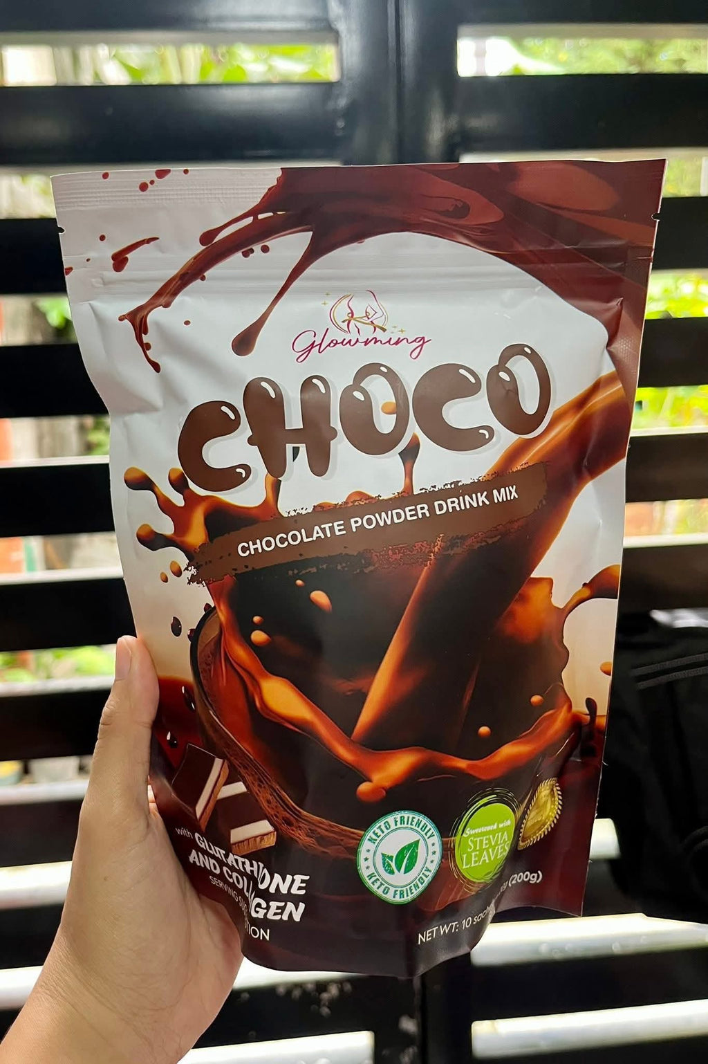 Glowming - CHOCO - Chocolate Powder Drink Mix - 10 sachet x 20g