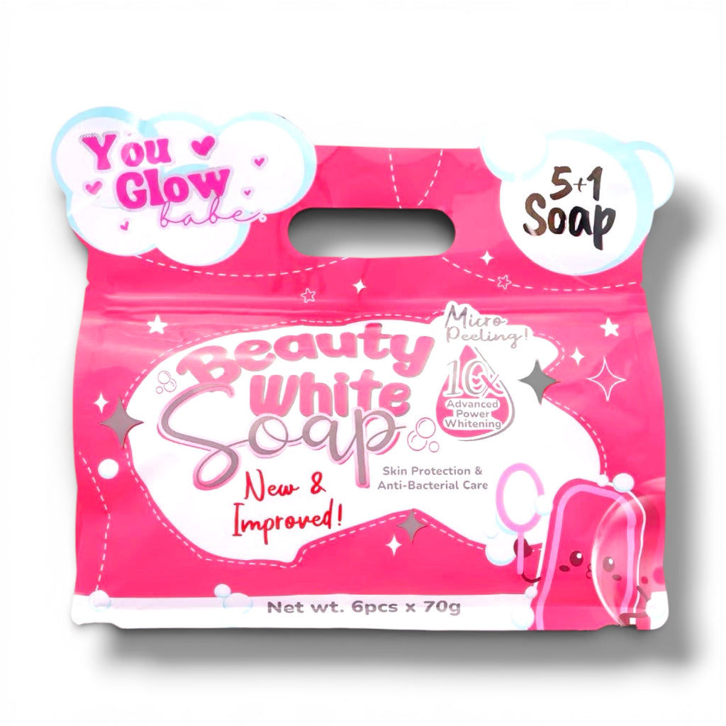 You Glow Babe - BEAUTY WHITE SOAP - New & Improved ( 6 X 70g soap )