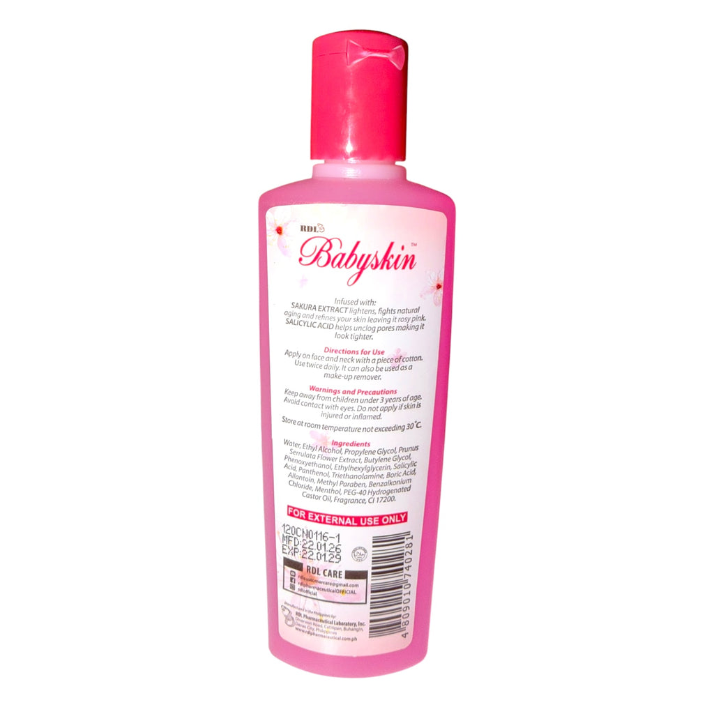 RDL - Baby Face Clarifying Toner - Sakura Glow 120ml