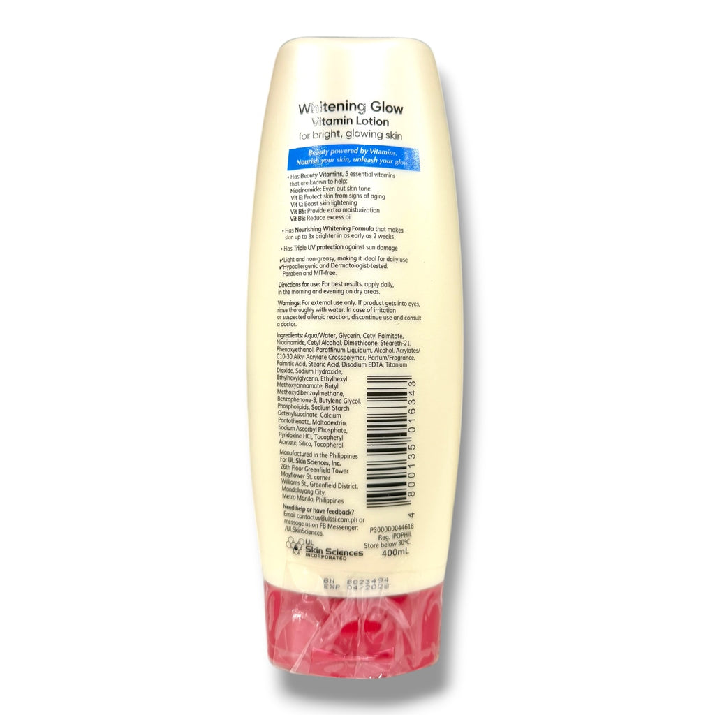 Myra E - Whitening Glow Vitamin Lotion 400 ML - ( light blue )