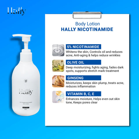 Hally - Nicotinamide Moisturizing Body Lotion 250ml