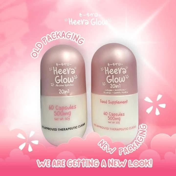 Heera Glow - Absolute Hydration 20 in 1 - 60 Capsule ( Bottle )