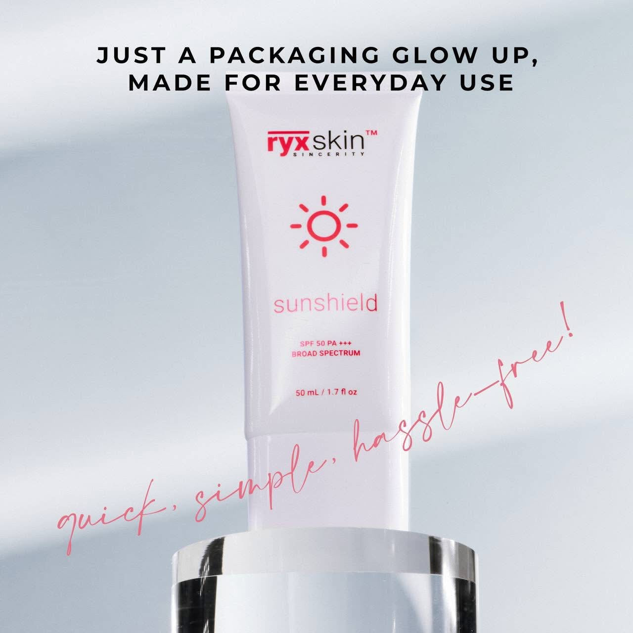 Ryx Skin - Sunshield SPF 50 PA +++ 50 ML – My Care Kits
