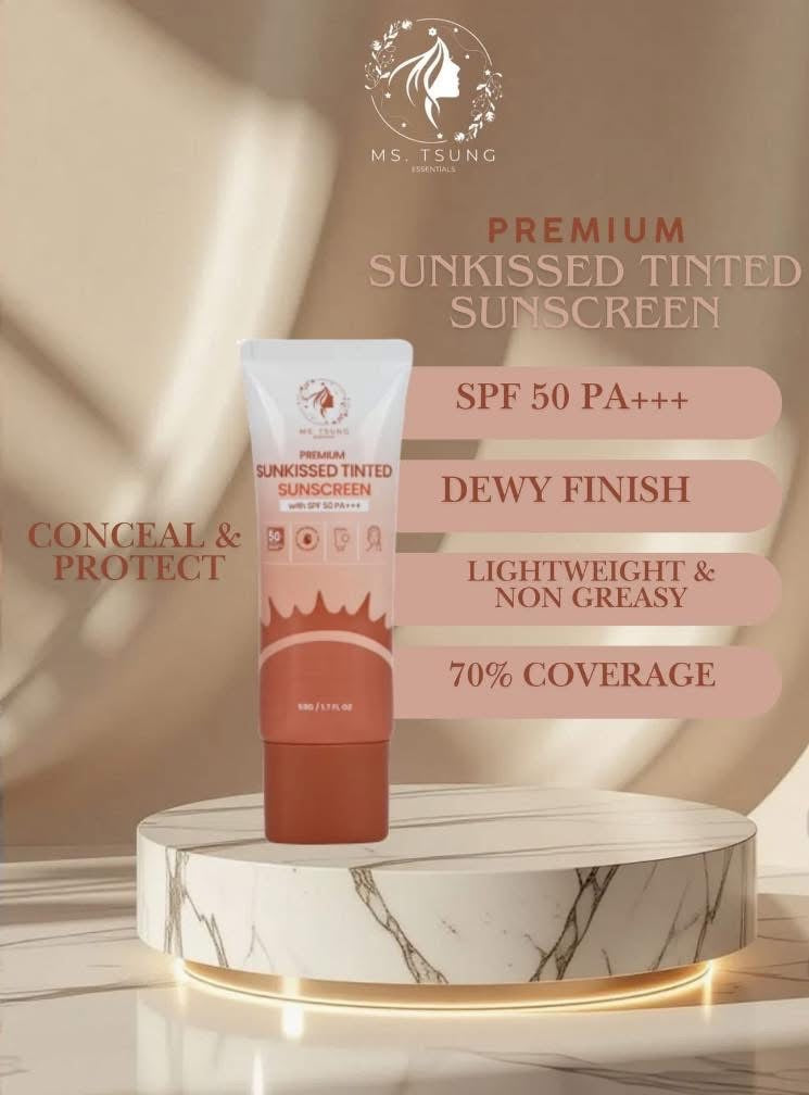 Ms. Tsung Premium Sunkissed Tinted Sunscreen SPF50 - 50g