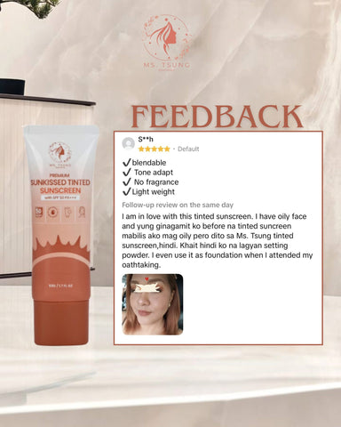 Ms. Tsung Premium Sunkissed Tinted Sunscreen SPF50 - 50g