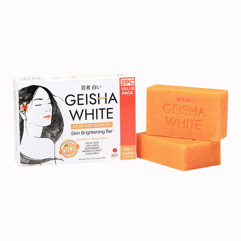 Geisha White - Scar and Blemish - Skin Brightening Bar - “INTENSE” (Orange)