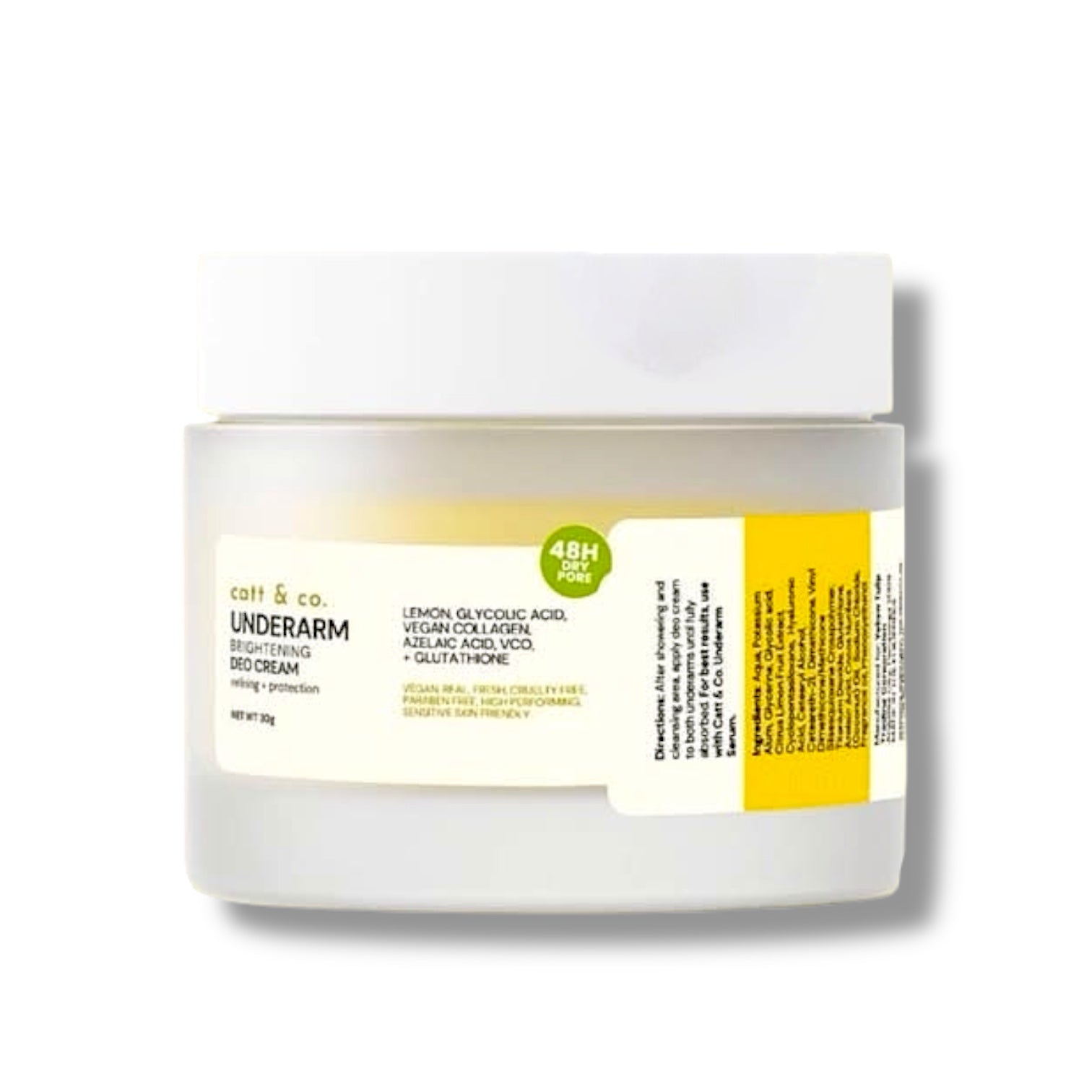 Catt and Co - Underarm Brightening Deo Cream 30g – My Care Kits