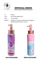 Ms. Tsung Essentials - Radiant Boost Serum Lotion SPF 30 - 250ml