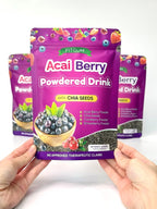 Fitgum Acai Berry Powdered Drink w/ Chia Seeds