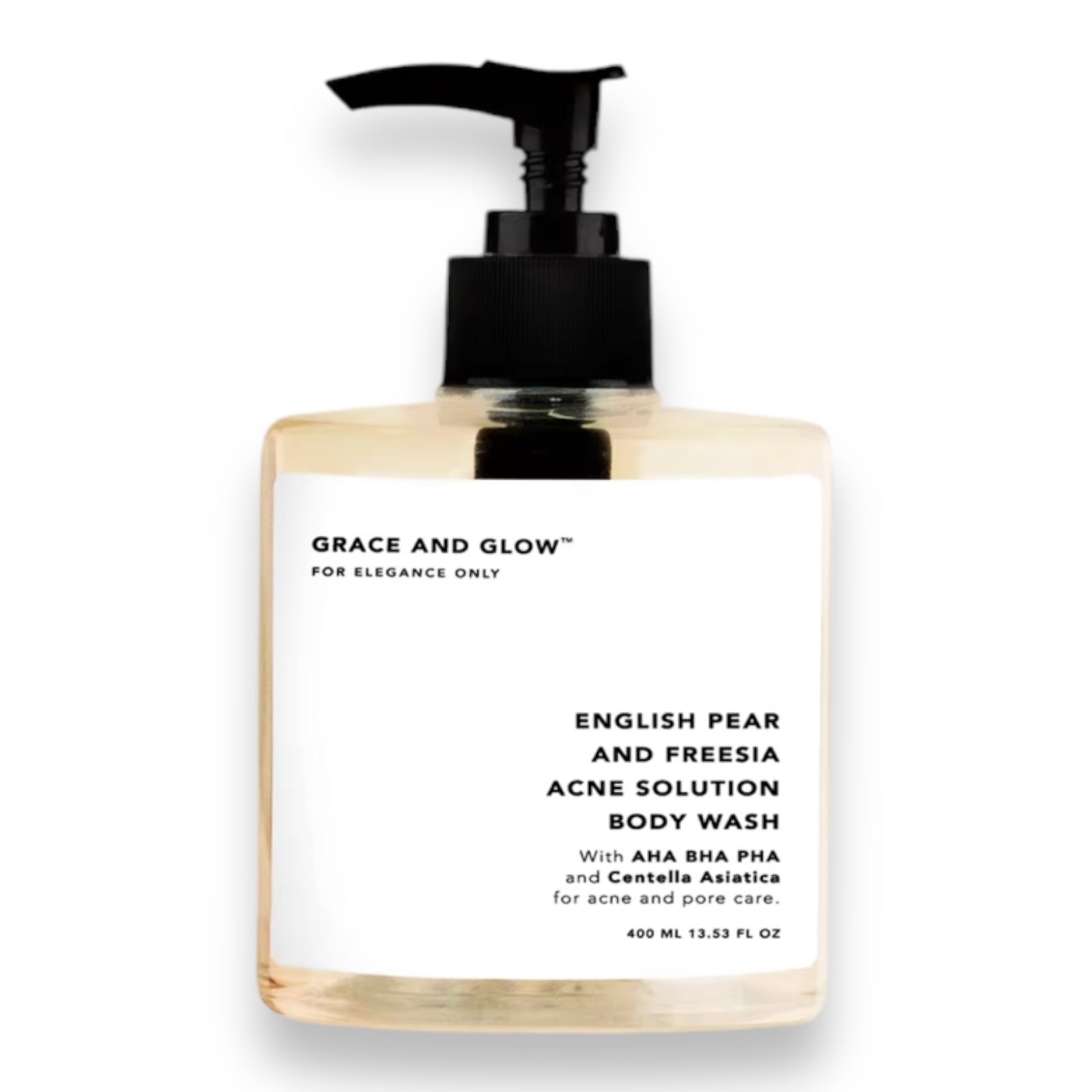 Grace and Glow - “ENGLISH PEAR AND FREESIA” Acne Solution Body Wash 400 ml