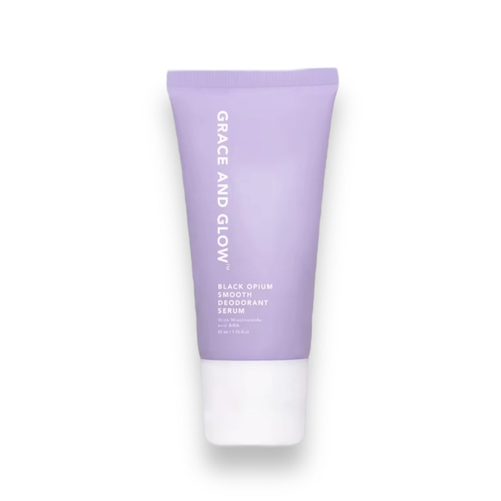 Grace and Glow - - Black Opium BRIGHT AND SMOOTH Deodorant Roll On Serum 50 ML ( purple deodorant )