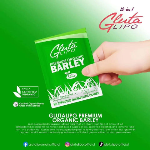 Gluta Lipo - Premium Organic Barley 5g x 10 sachet