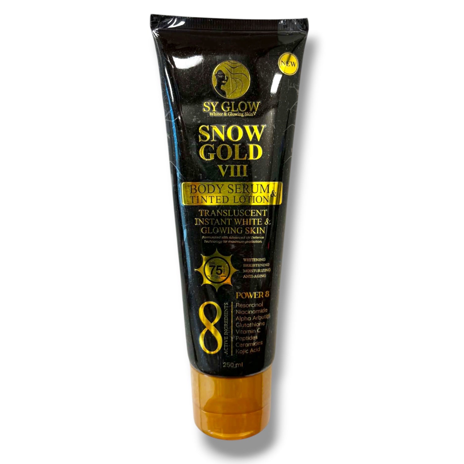 SY Glow - Snow Gold VIII Body Serum & Tinted Lotion 250ml
