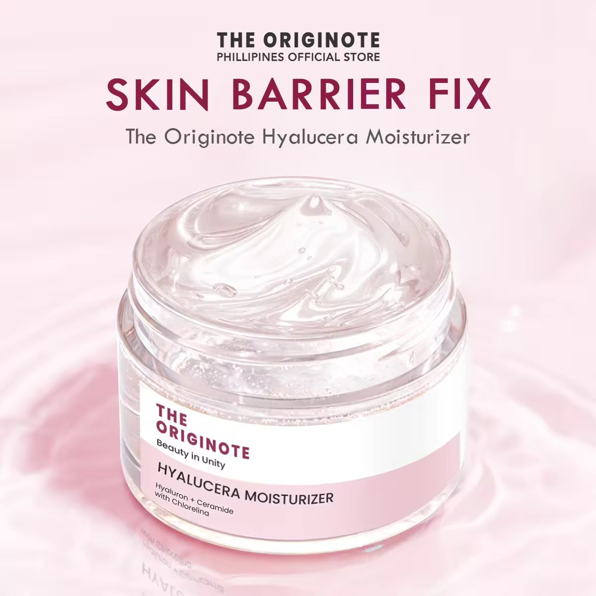 The Originote - Beauty in Unity Hyalucera Moisturizer - Hyaluron + Ceramide with Chlorelina 50ml