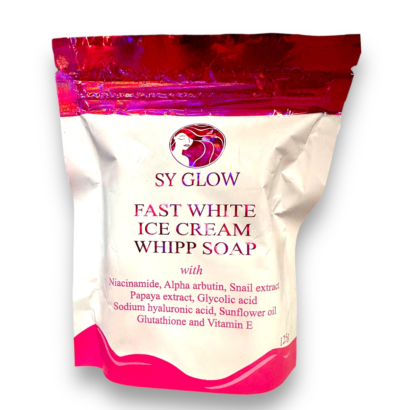 SY GLOW - FAST WHITE ICE CREAM WHIPP SOAP 125g
