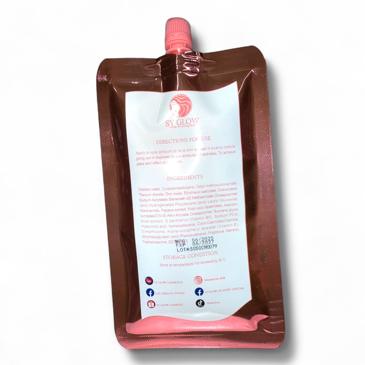 SY Glow - Sunscreen Gel Cream Instant Glass Skin 50ml