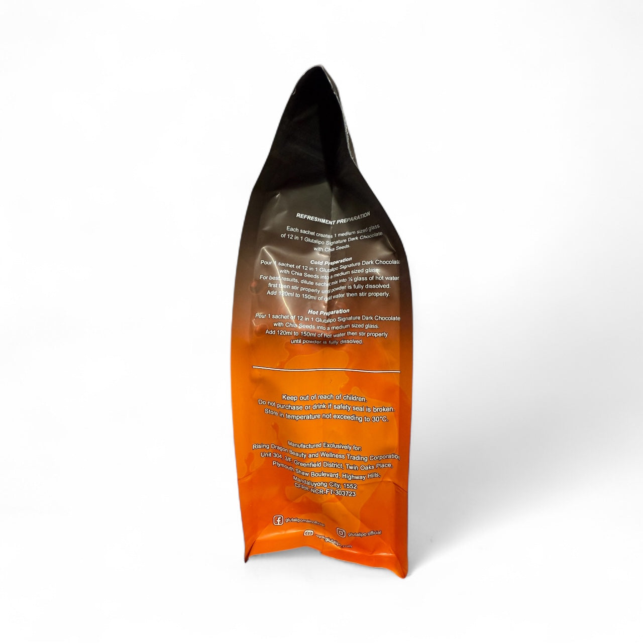 Gluta Lipo Gold Series Signature Dark Chocolate Drink