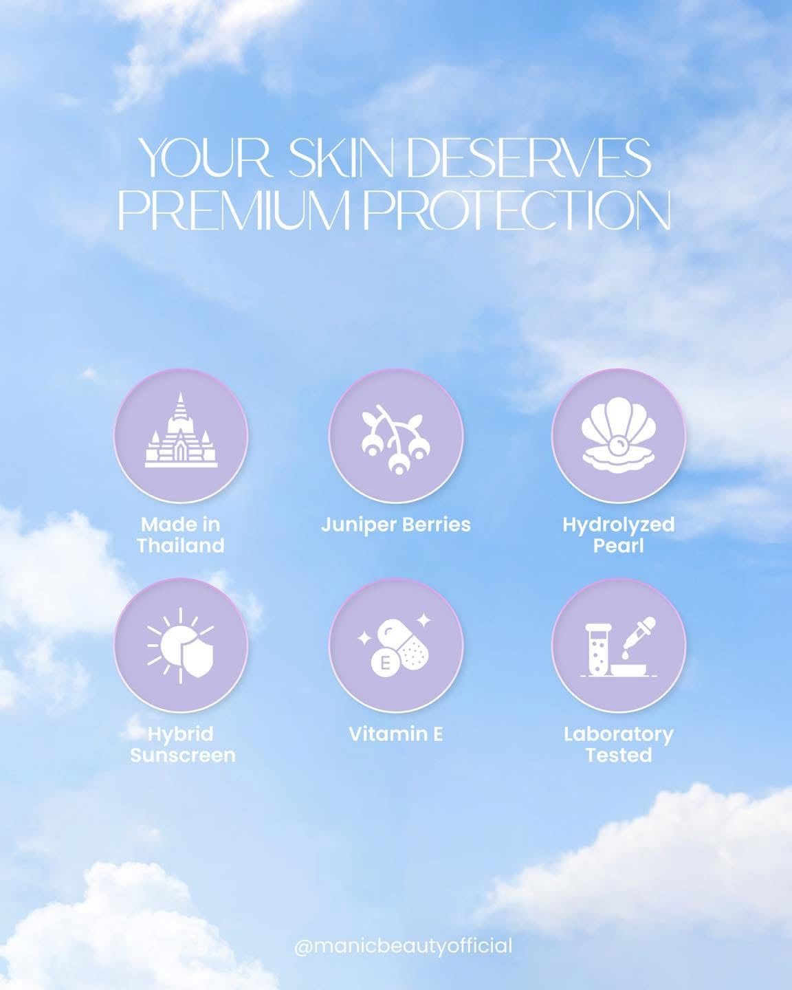 Manic Sunbeam Mousse Hybrid Sunscreen 50ml