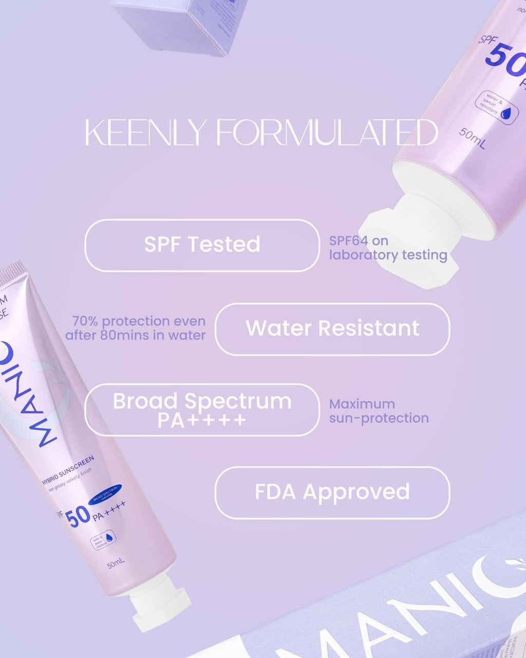 Manic Sunbeam Mousse Hybrid Sunscreen 50ml