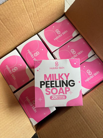 Habibi Skin Milky Peeling Soap 20 PCS x 50g - 1 BOX