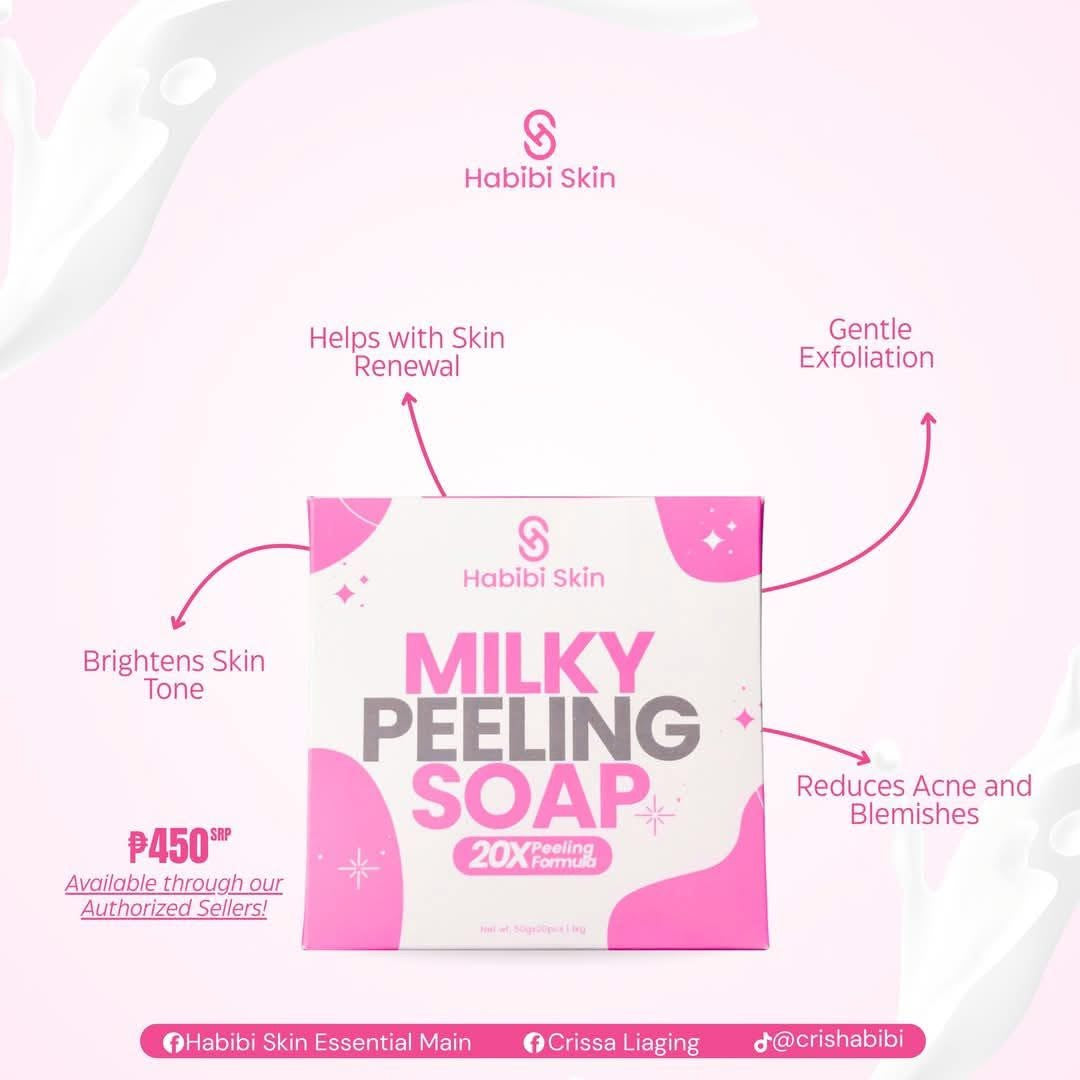 Habibi Skin Milky Peeling Soap 20 PCS x 50g - 1 BOX