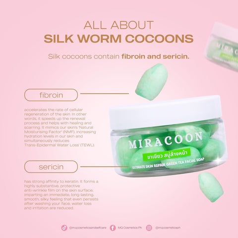 MQ Cosmetics - MIRACOON Ultimate Skin Repair Green Tea Facial Soap