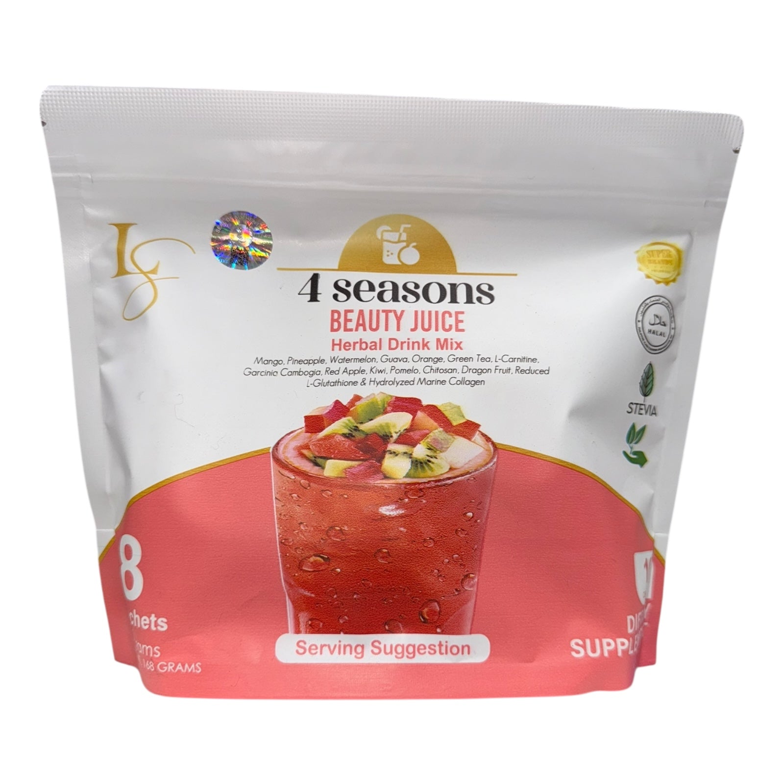 Luxe Slim - 4 Seasons Beauty Juice 8 x 21g ( POUCH )