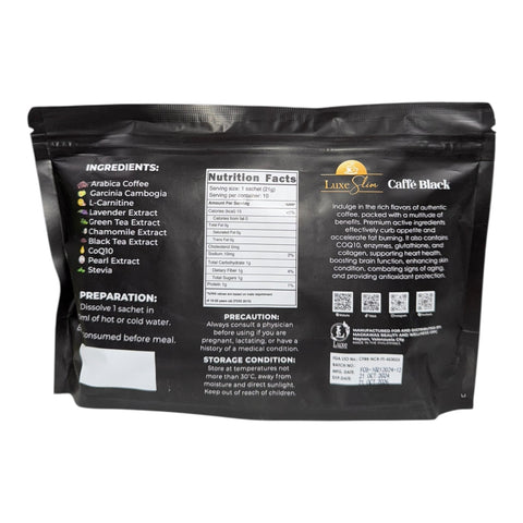 Luxe Slim - CAFFE BLACK - 10 sachet - 21g