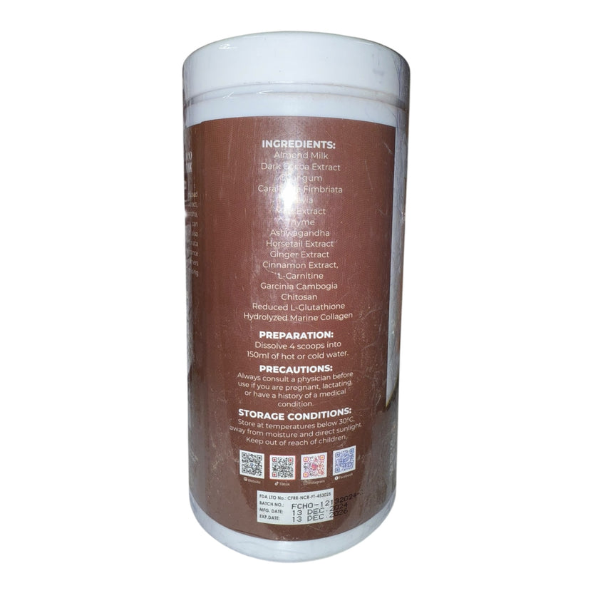 Luxe Slim - Dark Choco - Dark Chocolate Drink - Half Kilo Canister - 5 ...