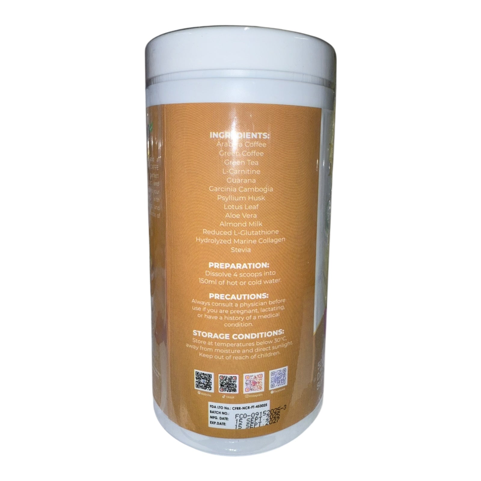 Luxe Slim - Caffe Macchiato - Canister 500g