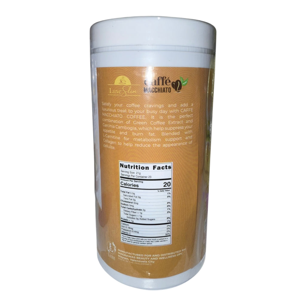 Luxe Slim - Caffe Macchiato - Canister 500g