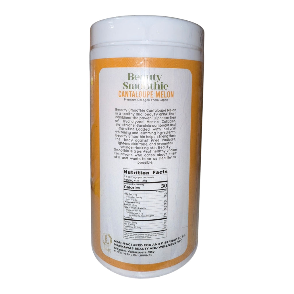 Luxe Slim - Beauty Smoothie Cantaloupe Melon Canister - 500g ( HALF KILO )