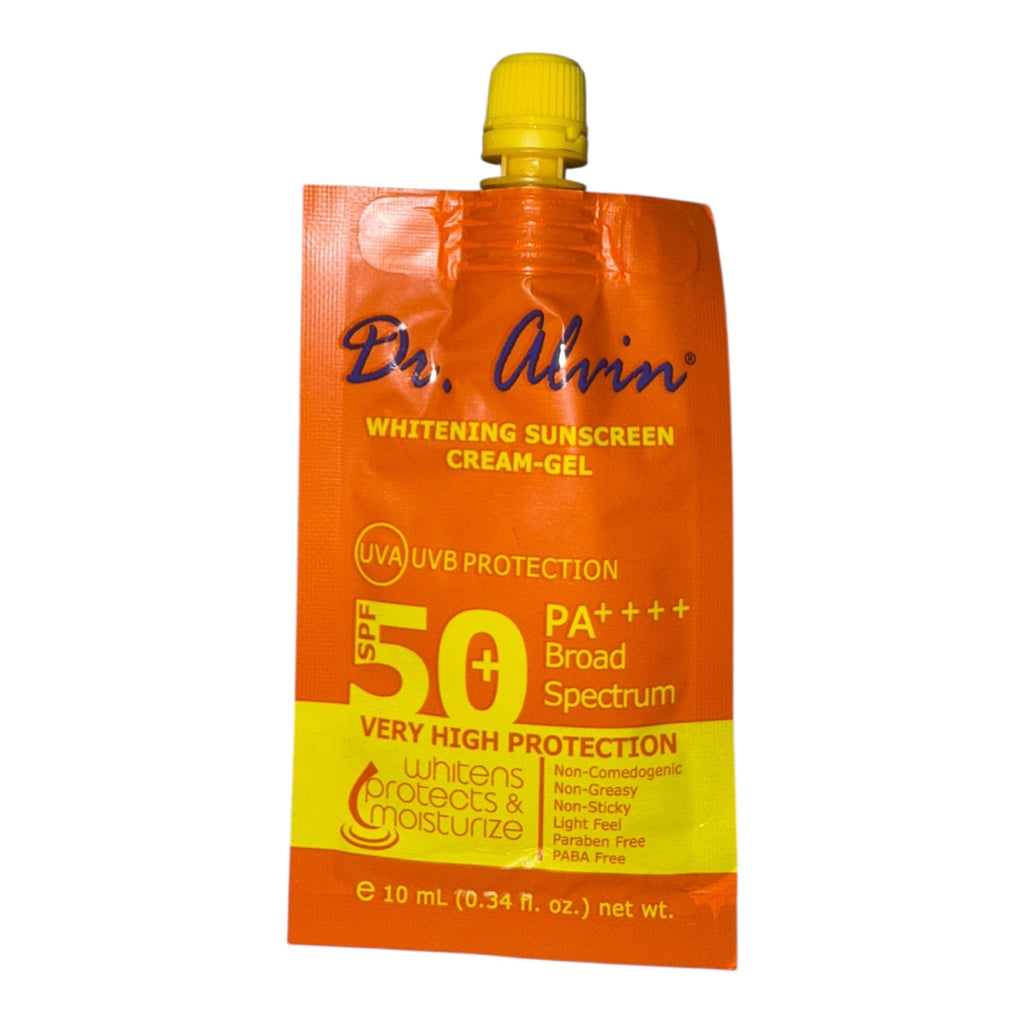 Dr. Alvin Whitening Sunscreen Gel - Cream SPF 50 - 10g - ( small size )