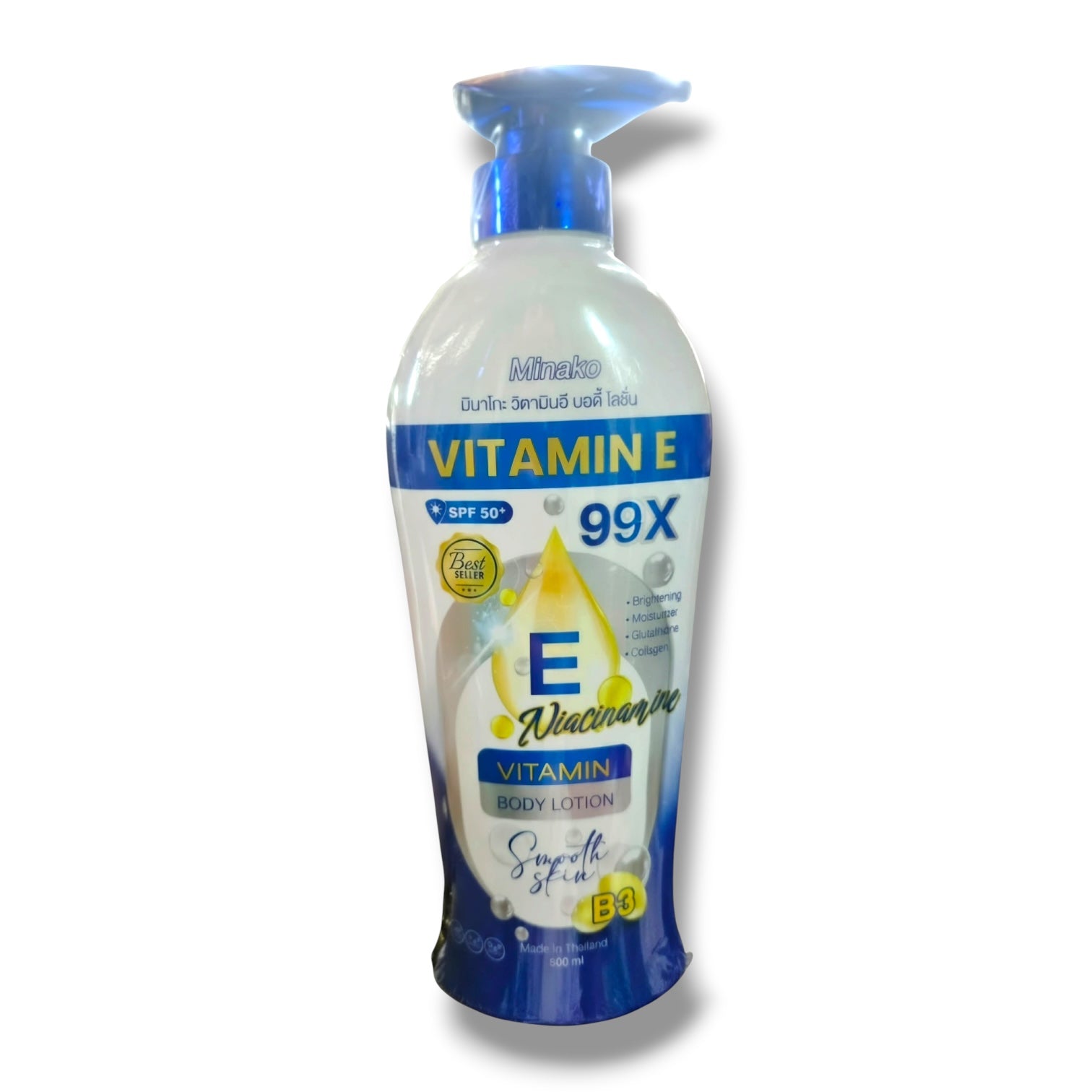 Minako - Vitamin E 99X Niacinamide Body Lotion SPF 50+ – 500 mL