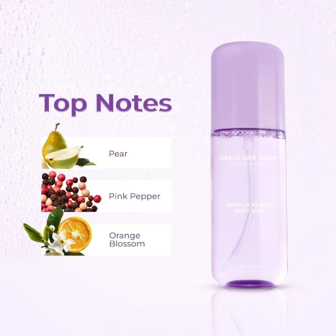 Grace and Glow - VANILLA VELVET BODY MIST 100 ML