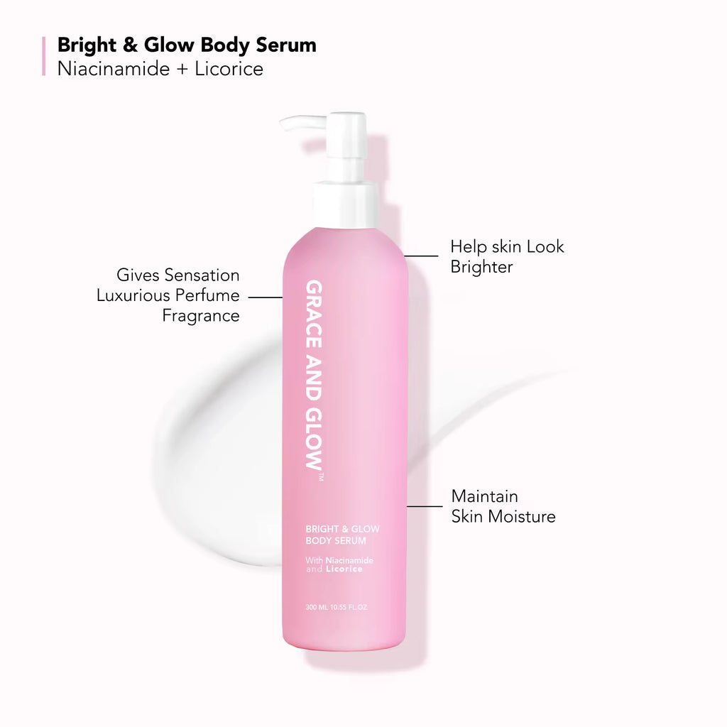 Grace and Glow - Black Opium Ultra Bright and Glow Solution BODY SERUM 300 ML ( PINK )