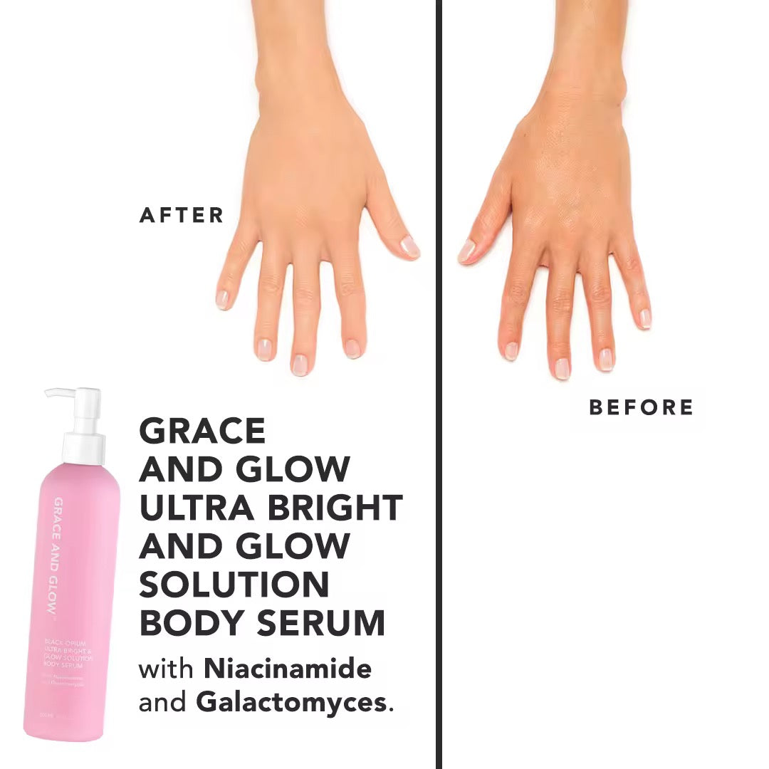Grace and Glow - Black Opium Ultra Bright and Glow Solution BODY SERUM 300 ML ( PINK )