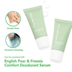 Grace & Glow English - Pear and Freesia Comfort Fresh All Day Deodorant Roll On Serum 50ml ( Green Deodorant )
