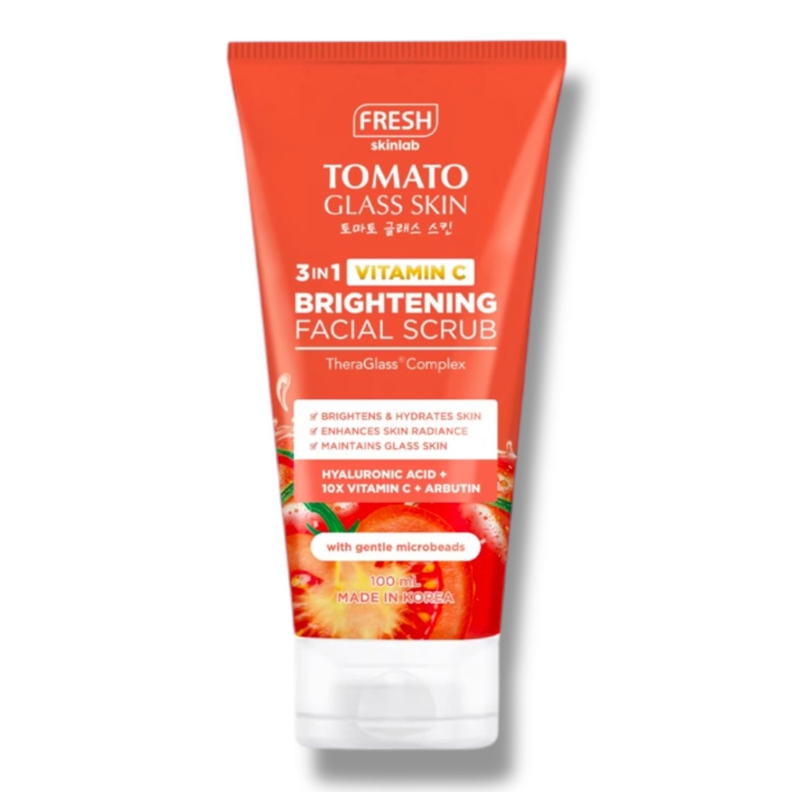 Fresh Skinlab - Tomato Glass Skin 3 in 1 Vitamin C Brightening Facial Scrub 100ml