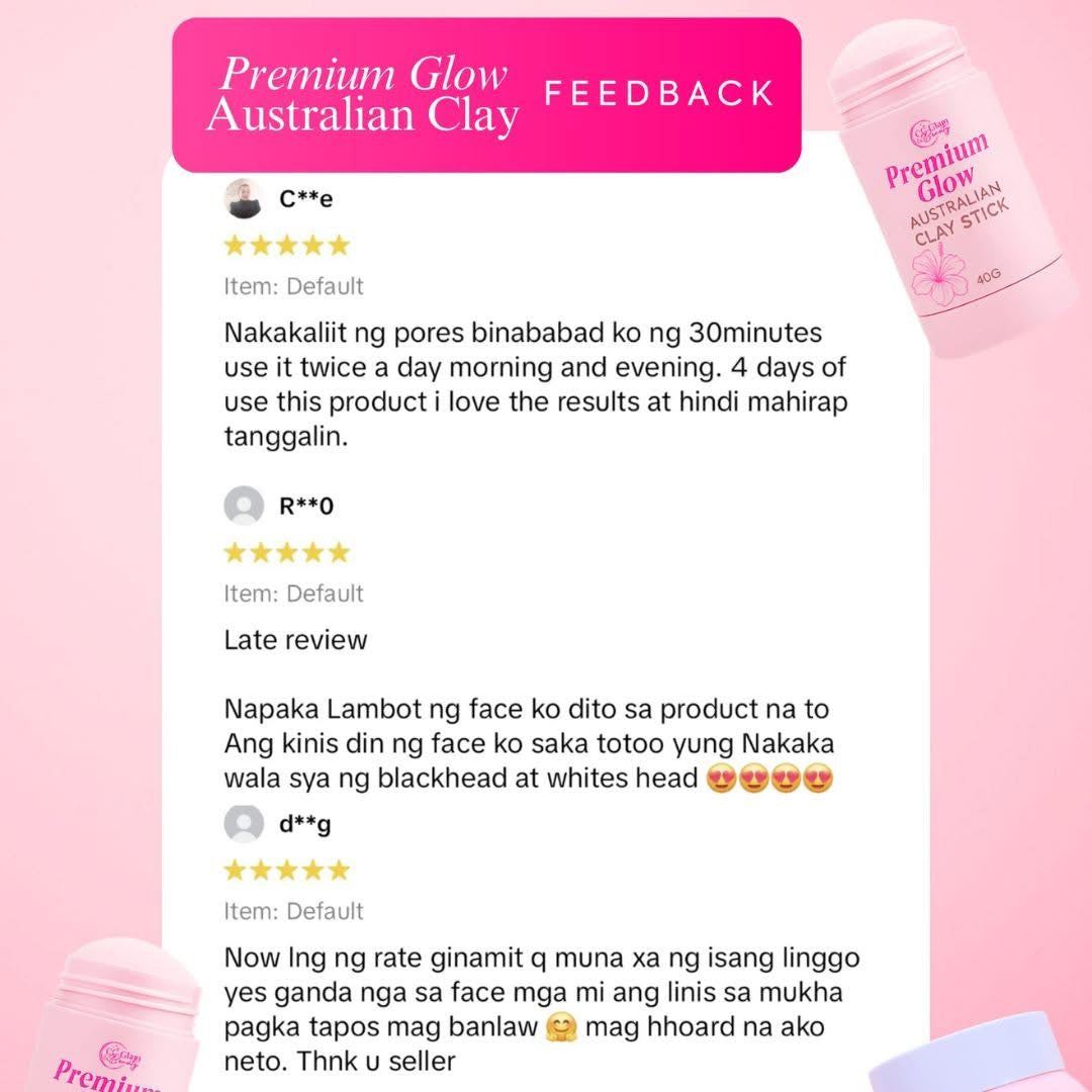 CC Glam Premium Glow Australian Clay Stick 40g